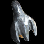 Jade and marble hand-carved Penguin 66*47*104mm 285g in sunlight - Rocks and Things Store