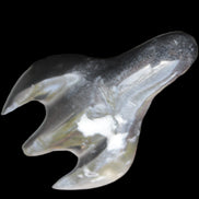 Jade and marble hand-carved Penguin 66*47*104mm 285g in sunlight - Rocks and Things Store