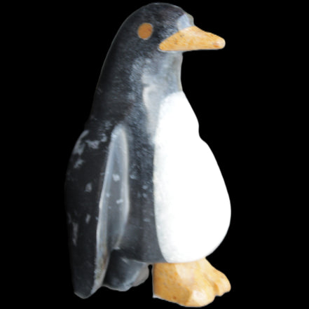 Jade and marble hand-carved Penguin 66*47*104mm 285g in sunlight - Rocks and Things Store