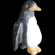 Jade and marble hand-carved Penguin 66*47*104mm 285g in sunlight - Rocks and Things Store