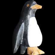 Jade hand-carved Penguin 70*43*97mm 277g in sunlight - Rocks and Things Store