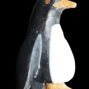 Jade hand-carved Penguin 70*43*97mm 277g in sunlight - Rocks and Things Store