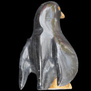 Jade hand-carved Penguin 70*43*97mm 277g in sunlight - Rocks and Things Store