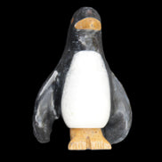 Jade hand-carved Penguin 70*43*97mm 277g in sunlight - Rocks and Things Store