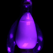 Jade hand-carved Penguin 93*61*154mm 787g in UV light - Rocks and Things Store