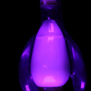 Jade hand-carved Penguin 93*61*154mm 787g in UV light - Rocks and Things Store
