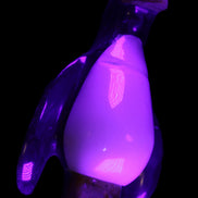 Jade hand-carved Penguin 93*61*154mm 787g in UV light - Rocks and Things Store