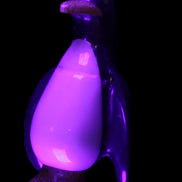Jade hand-carved Penguin 93*61*154mm 787g in UV light - Rocks and Things Store