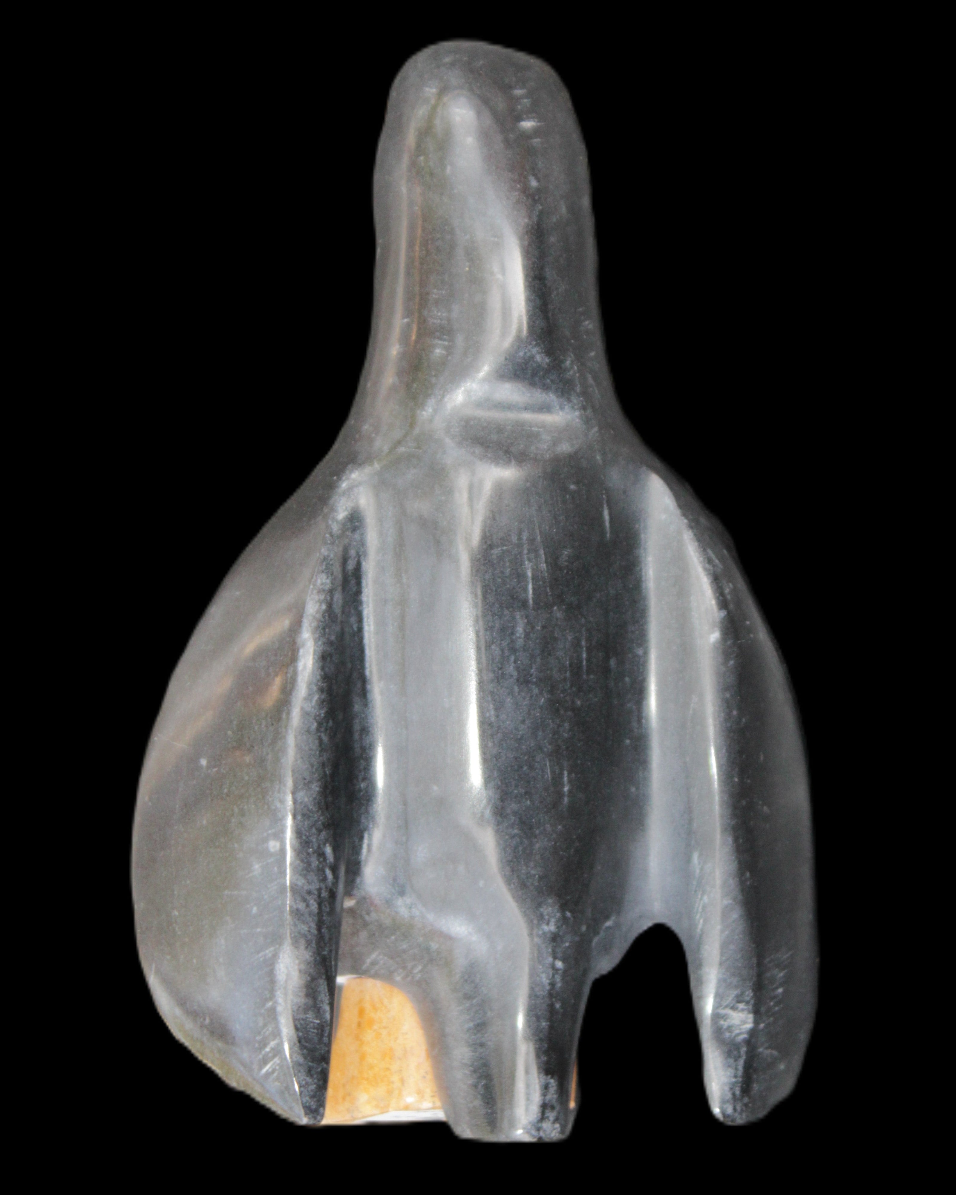 Jade hand-carved Penguin 93*61*154mm 787g in sunlight - Rocks and Things Store