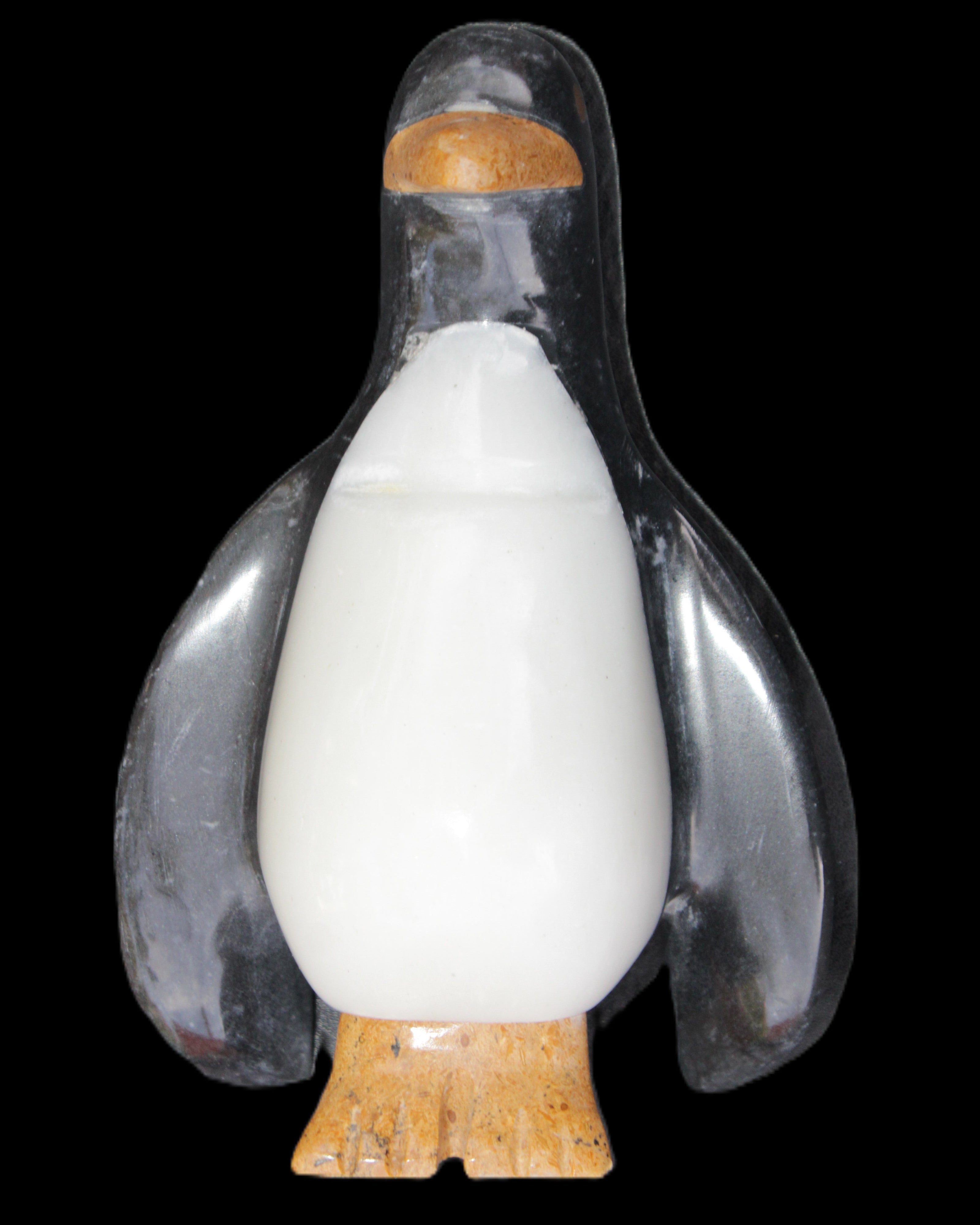 Jade hand-carved Penguin 93*61*154mm 787g in sunlight - Rocks and Things Store
