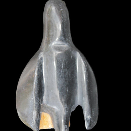 Jade hand-carved Penguin 93*61*154mm 787g in sunlight - Rocks and Things Store