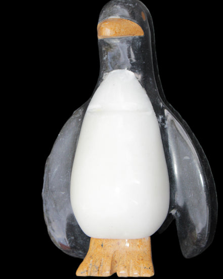 Jade hand-carved Penguin 93*61*154mm 787g in sunlight - Rocks and Things Store