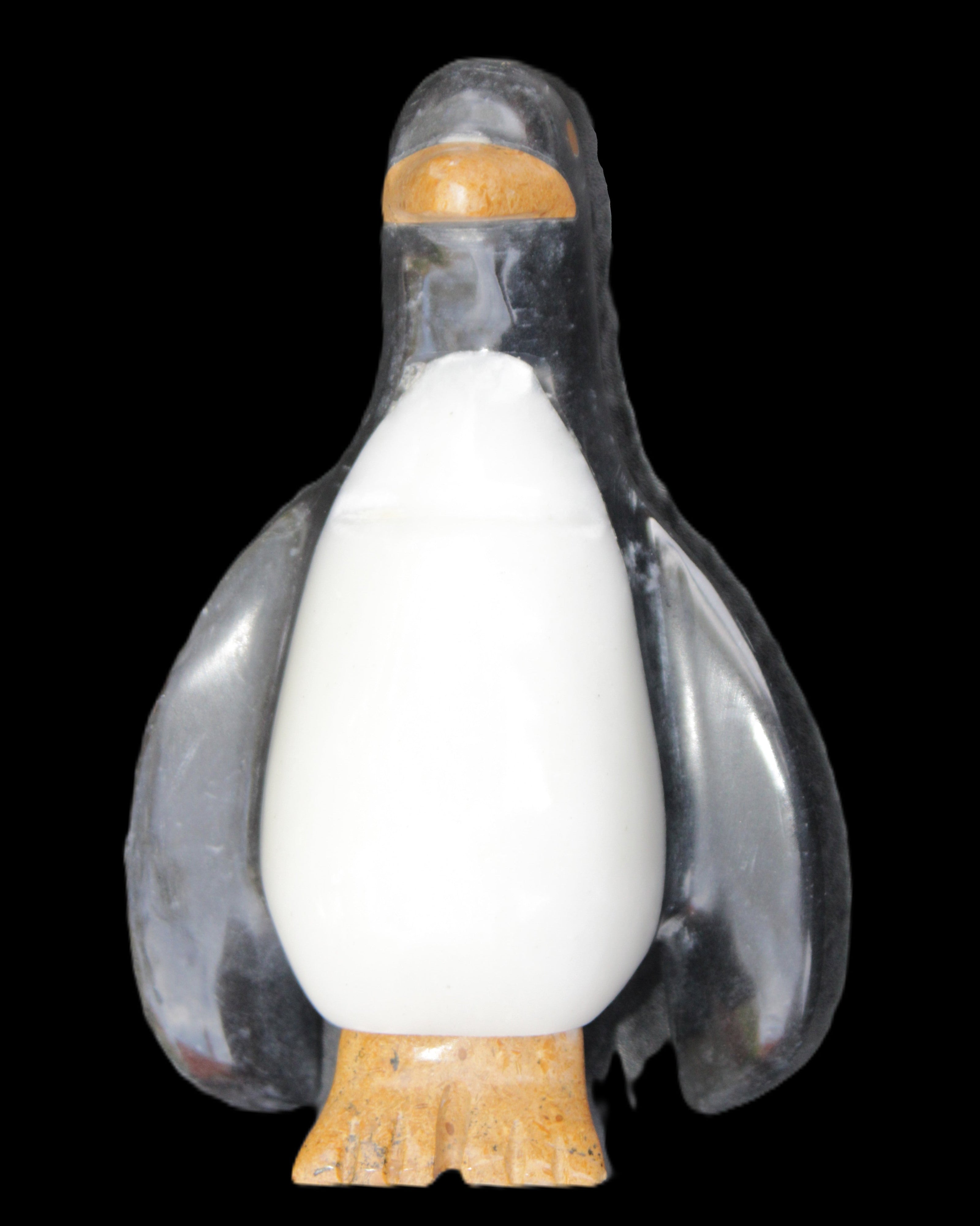 Jade hand-carved Penguin 93*61*154mm 787g in sunlight - Rocks and Things Store