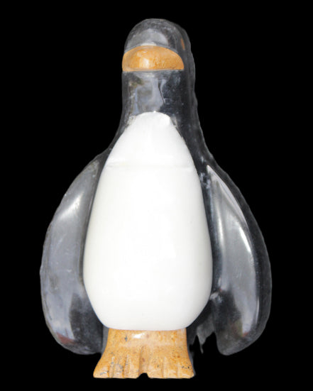 Jade hand-carved Penguin 93*61*154mm 787g in sunlight - Rocks and Things Store