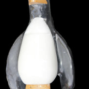 Jade hand-carved Penguin 93*61*154mm 787g in sunlight - Rocks and Things Store