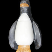 Jade hand-carved Penguin 93*61*154mm 787g in sunlight - Rocks and Things Store