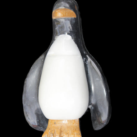 Jade hand-carved Penguin 93*61*154mm 787g in sunlight - Rocks and Things Store