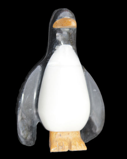 Jade hand-carved Penguin 93*61*154mm 787g in sunlight - Rocks and Things Store