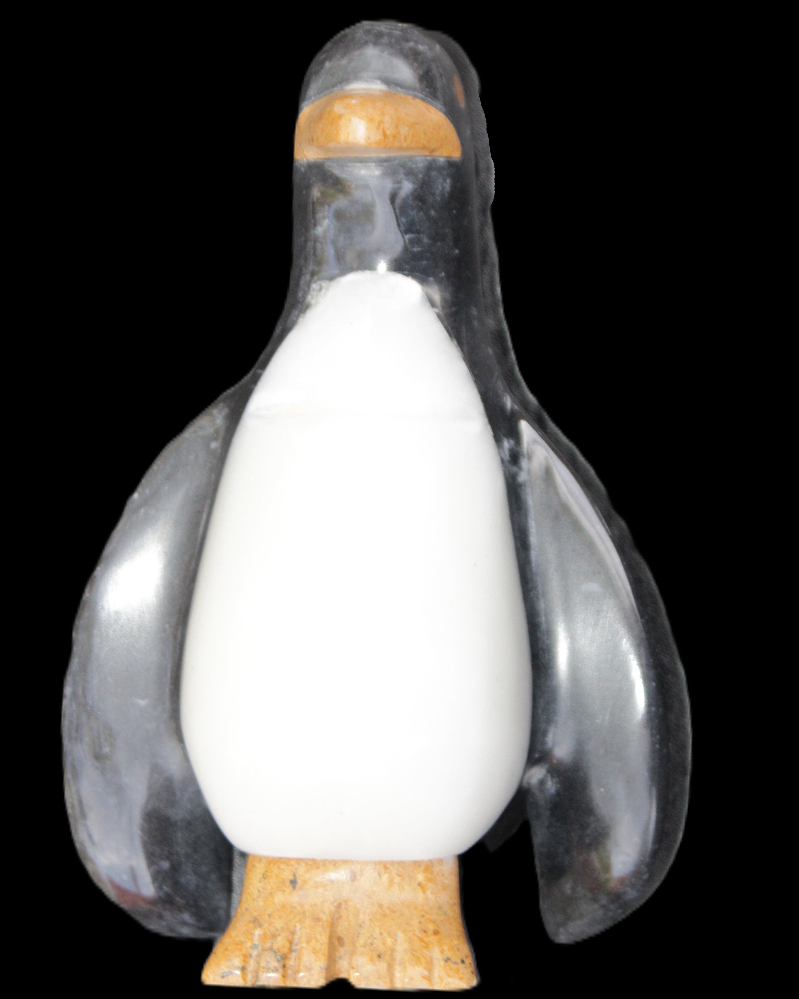 Jade hand-carved Penguin 93*61*154mm 787g in sunlight - Rocks and Things Store