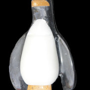 Jade hand-carved Penguin 93*61*154mm 787g in sunlight - Rocks and Things Store