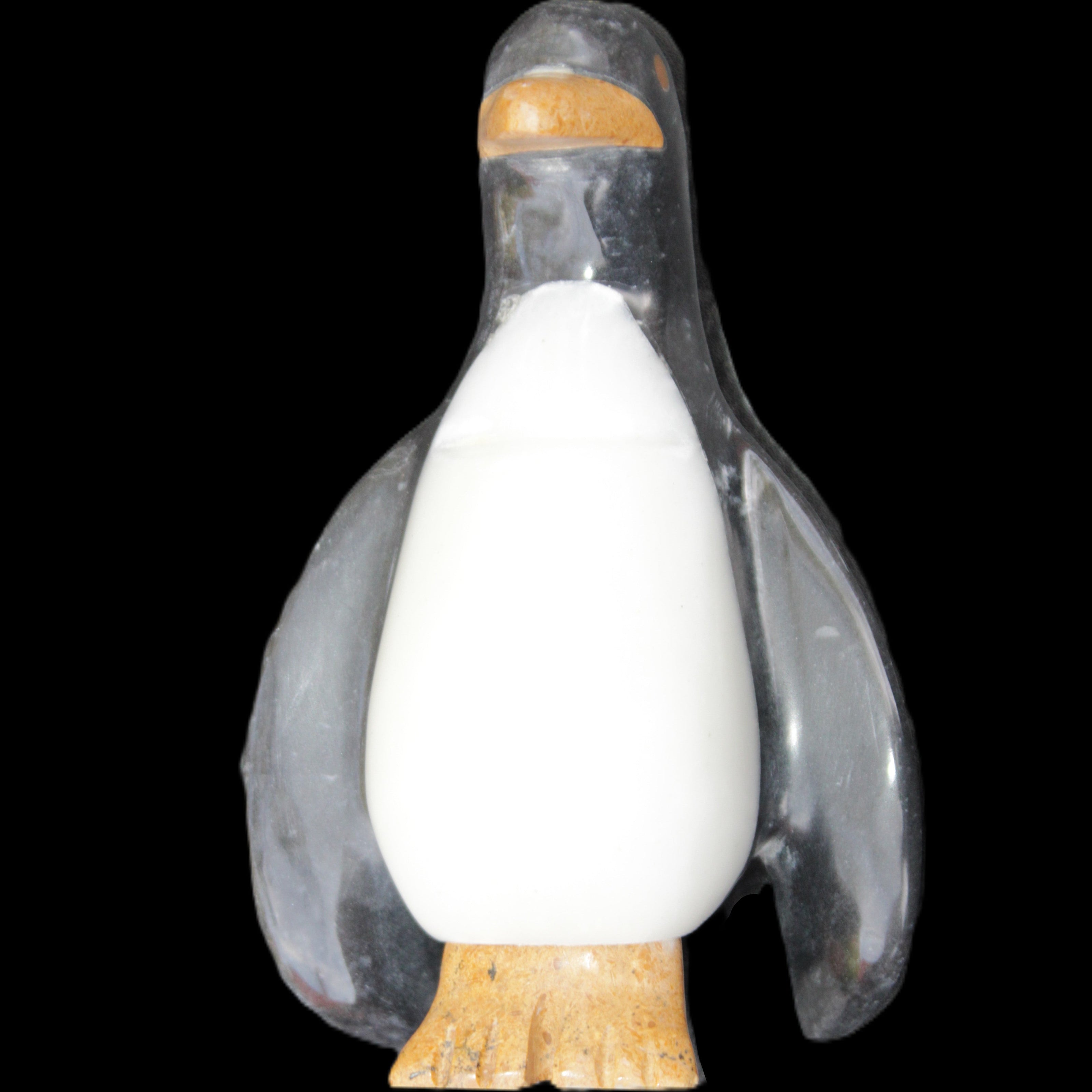 Jade hand-carved Penguin 93*61*154mm 787g in sunlight - Rocks and Things Store