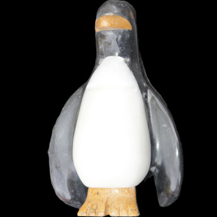 Jade hand-carved Penguin 93*61*154mm 787g in sunlight - Rocks and Things Store
