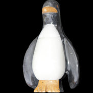 Jade hand-carved Penguin 93*61*154mm 787g in sunlight - Rocks and Things Store