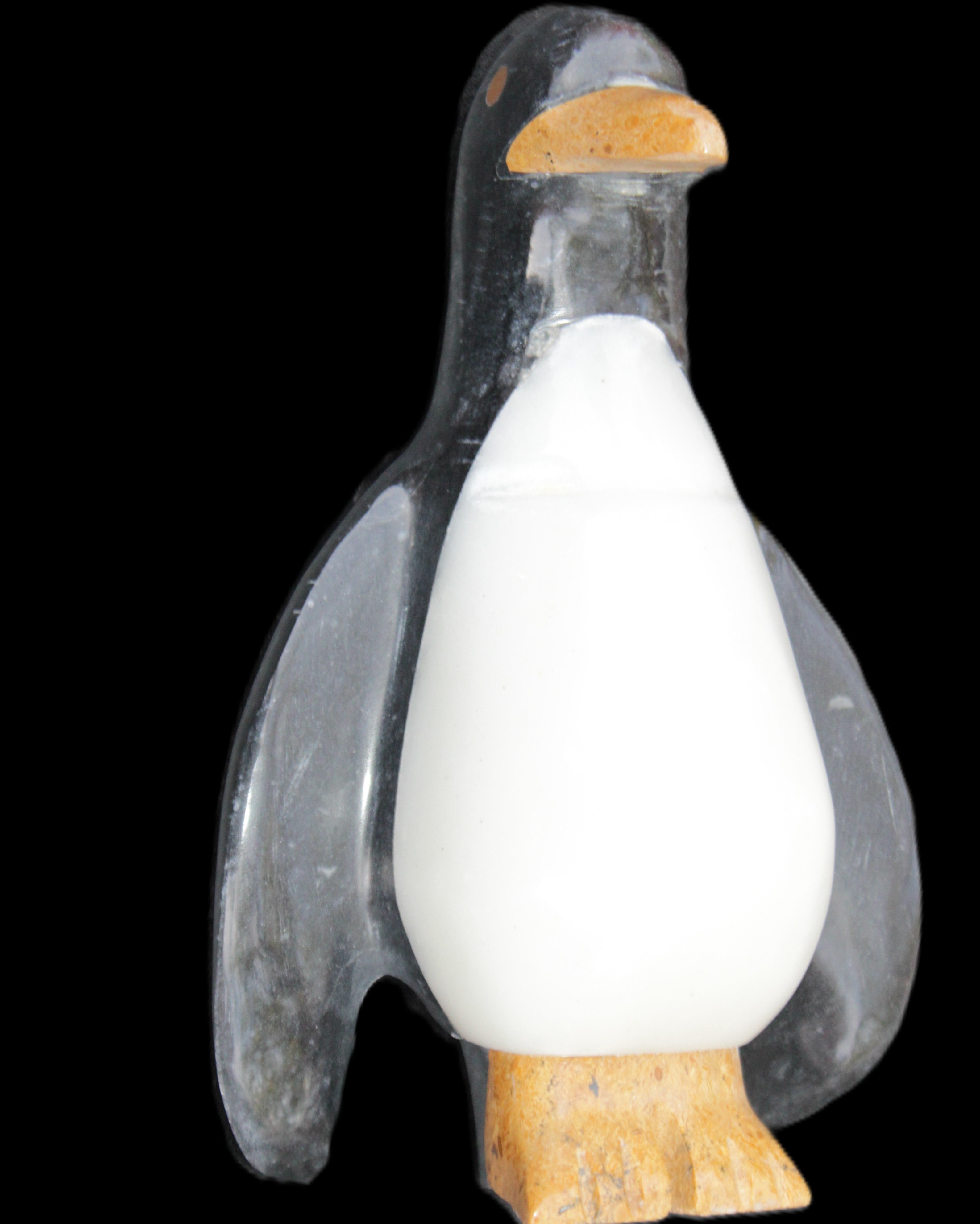 Jade hand-carved Penguin 93*61*154mm 787g in sunlight - Rocks and Things Store