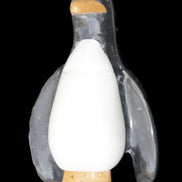 Jade hand-carved Penguin 93*61*154mm 787g in sunlight - Rocks and Things Store