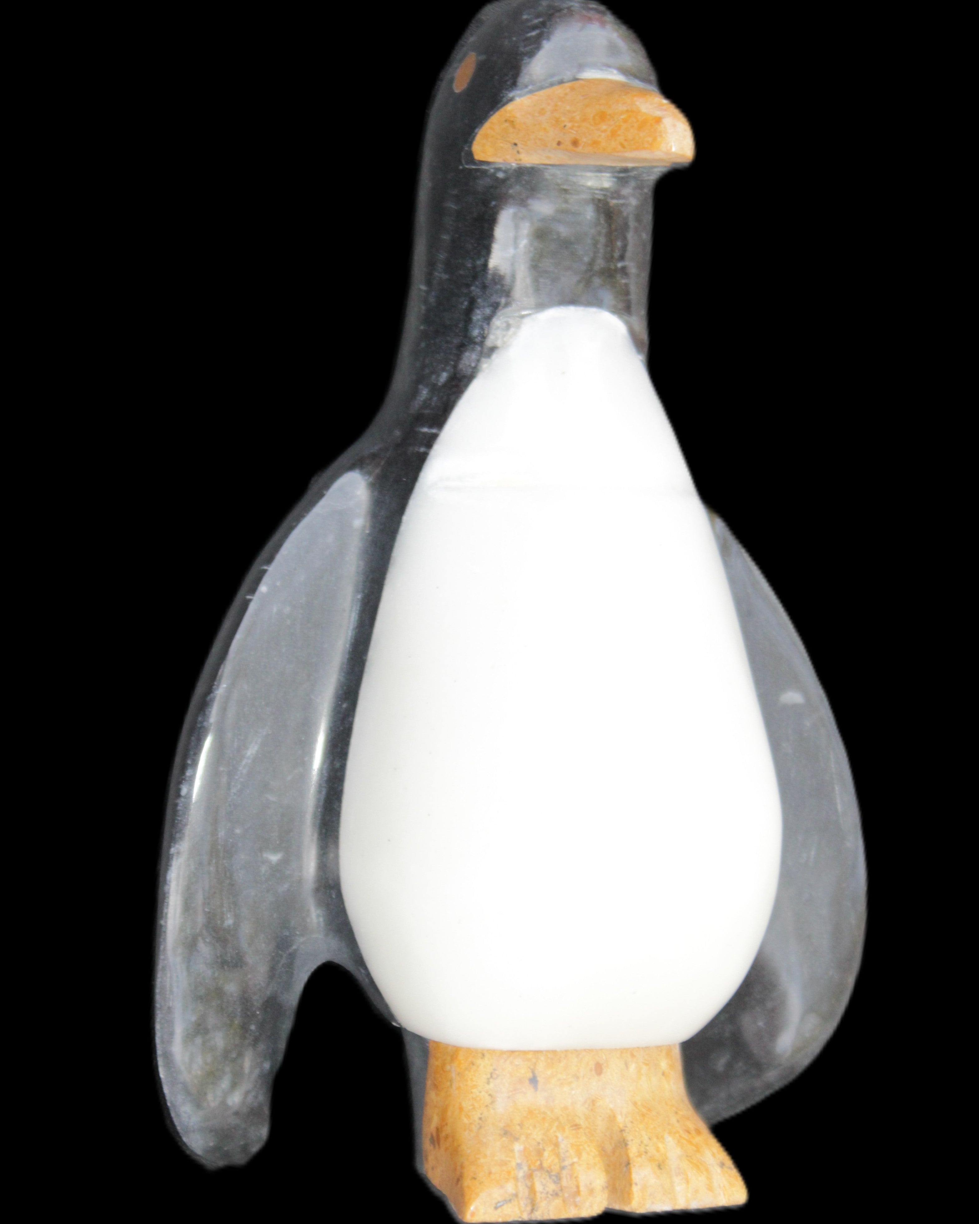 Jade hand-carved Penguin 93*61*154mm 787g in sunlight - Rocks and Things Store