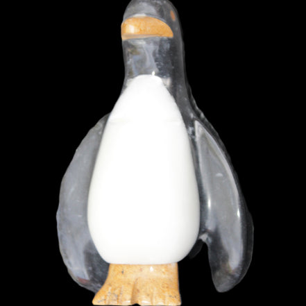 Jade hand-carved Penguin 93*61*154mm 787g in sunlight - Rocks and Things Store
