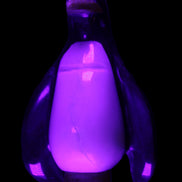 Jade hand-carved Penguin 97*64*150mm 801g in UV light - Rocks and Things Store