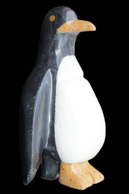 Jade hand-carved Penguin 97*64*150mm 801g in sunlight - Rocks and Things Store