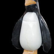 Jade hand-carved Penguin 97*64*150mm 801g in sunlight - Rocks and Things Store