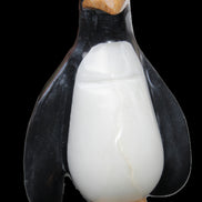 Jade hand-carved Penguin 97*64*150mm 801g in sunlight - Rocks and Things Store