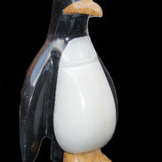 Jade hand-carved Penguin 97*64*150mm 801g in sunlight - Rocks and Things Store