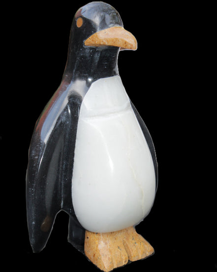Jade hand-carved Penguin 97*64*150mm 801g in sunlight - Rocks and Things Store