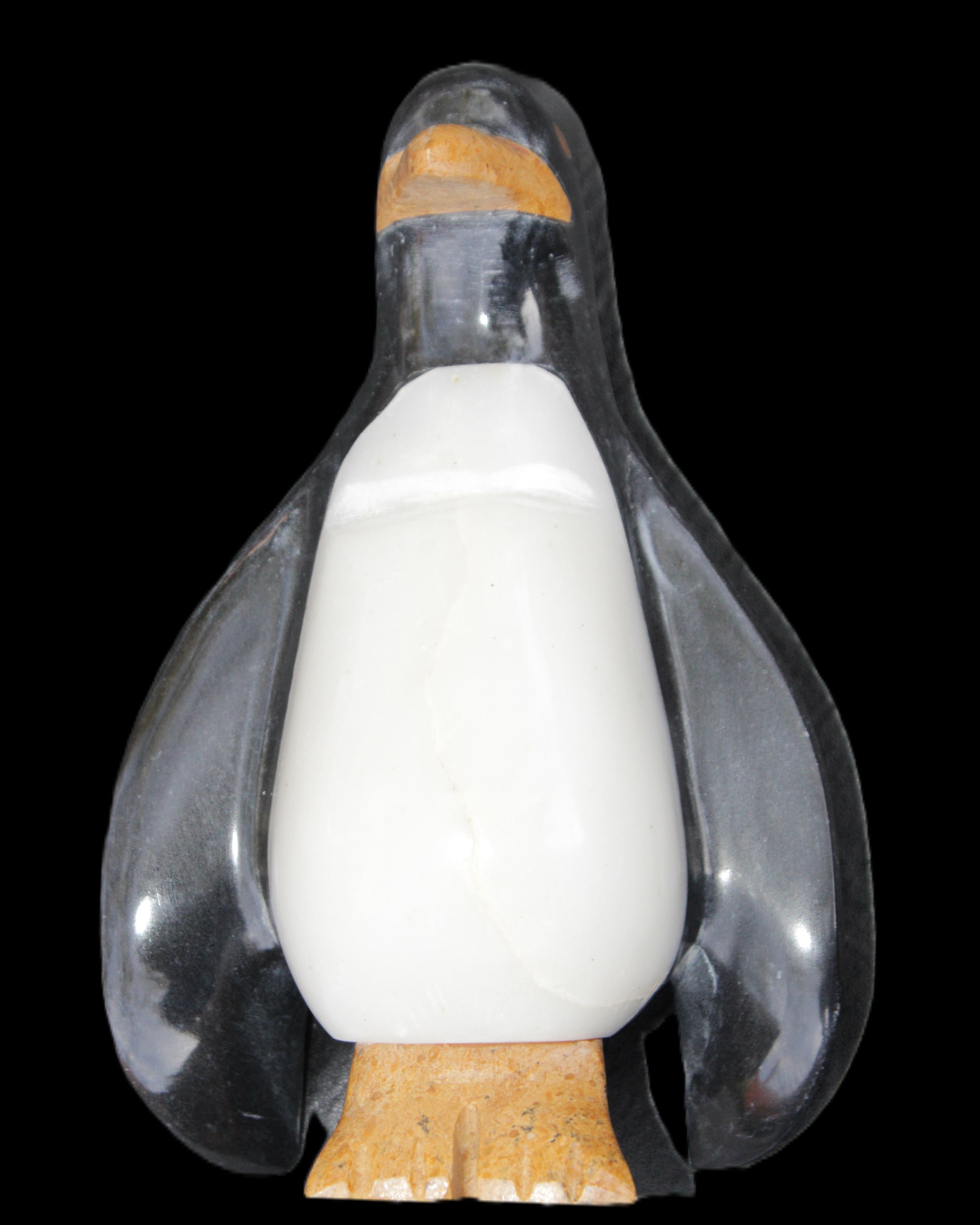 Jade hand-carved Penguin 97*64*150mm 801g in sunlight - Rocks and Things Store
