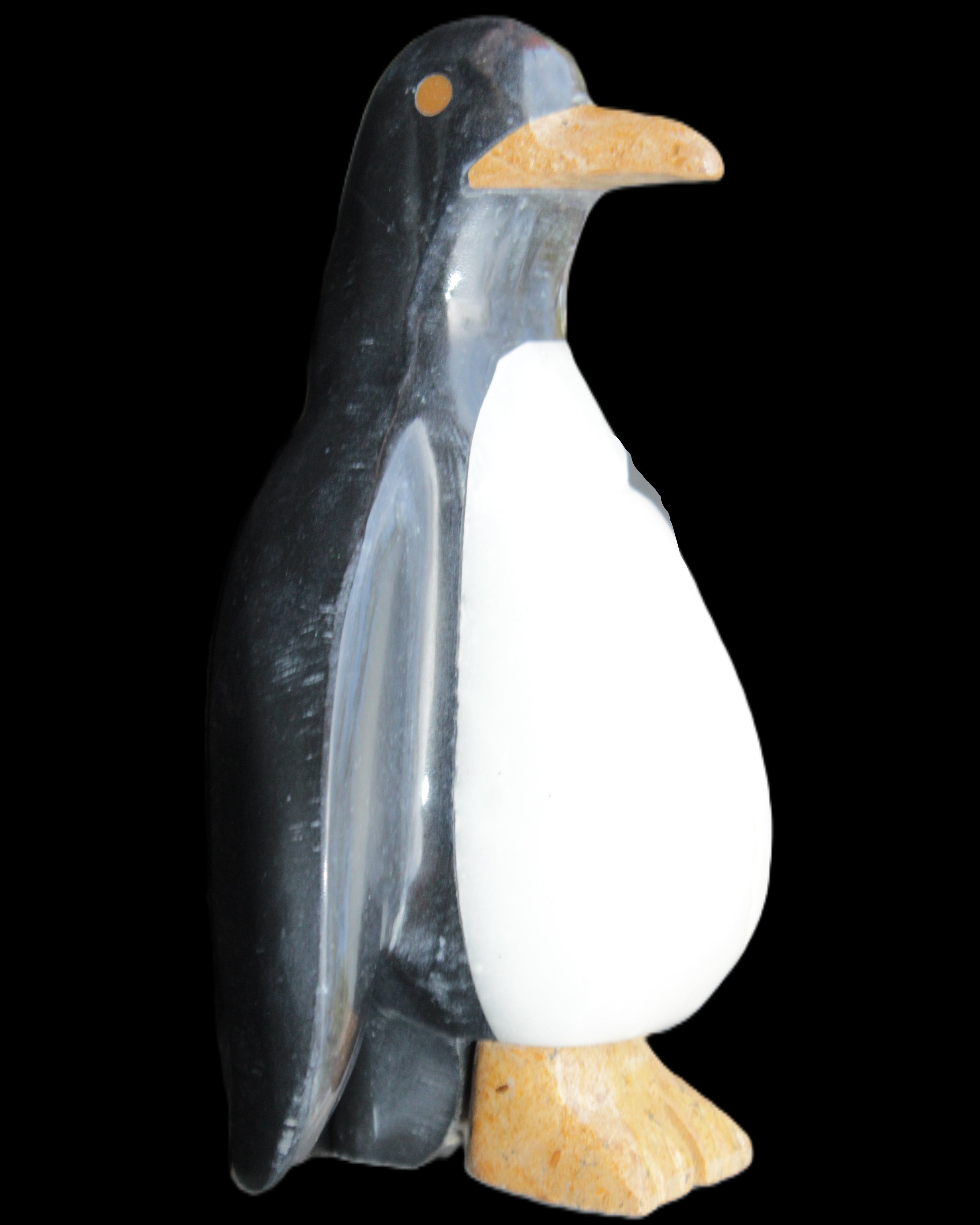 Jade hand-carved Penguin 97*64*150mm 801g in sunlight - Rocks and Things Store
