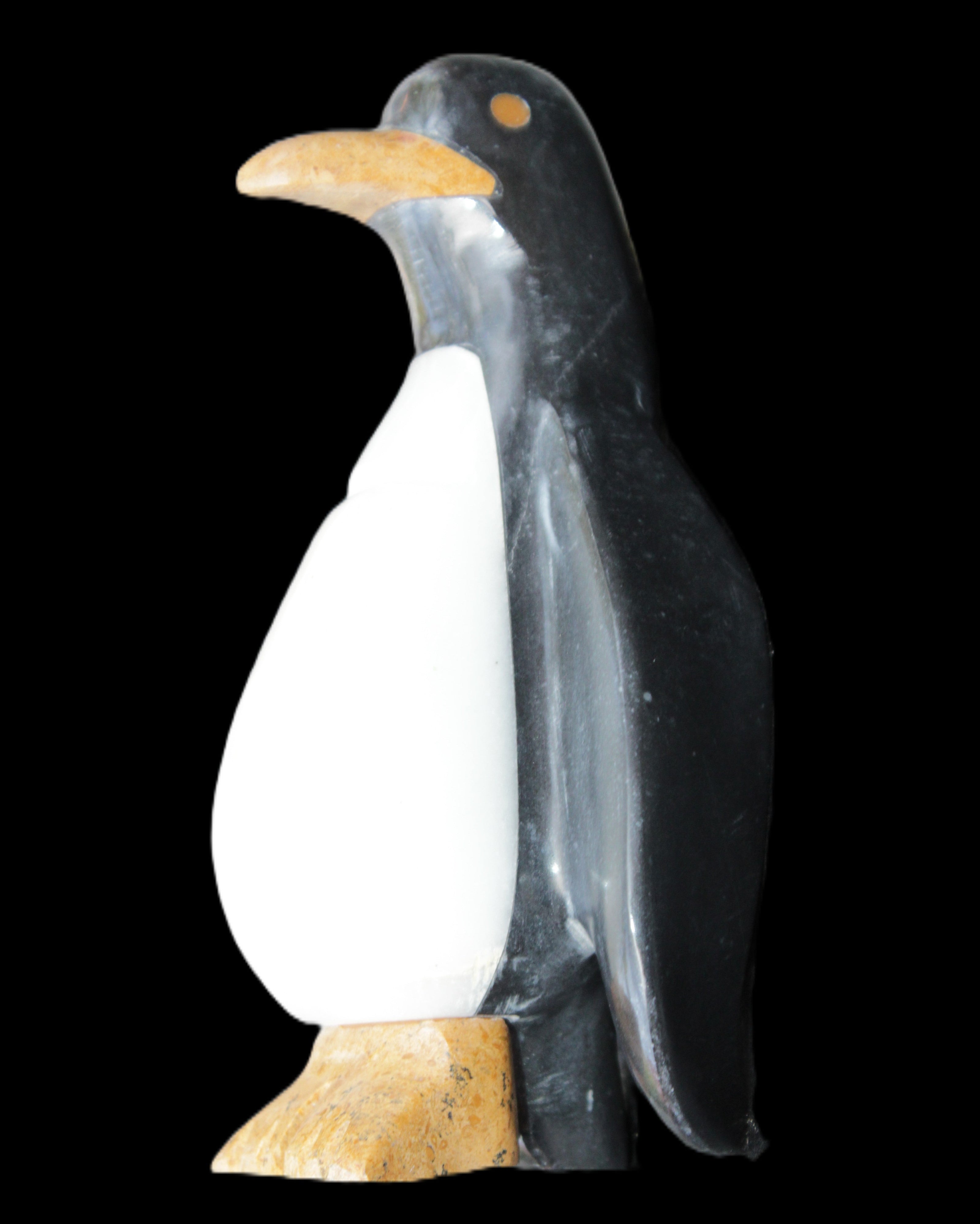 Jade hand-carved Penguin 97*64*150mm 801g in sunlight - Rocks and Things Store