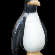 Jade hand-carved Penguin 97*64*150mm 801g in sunlight - Rocks and Things Store