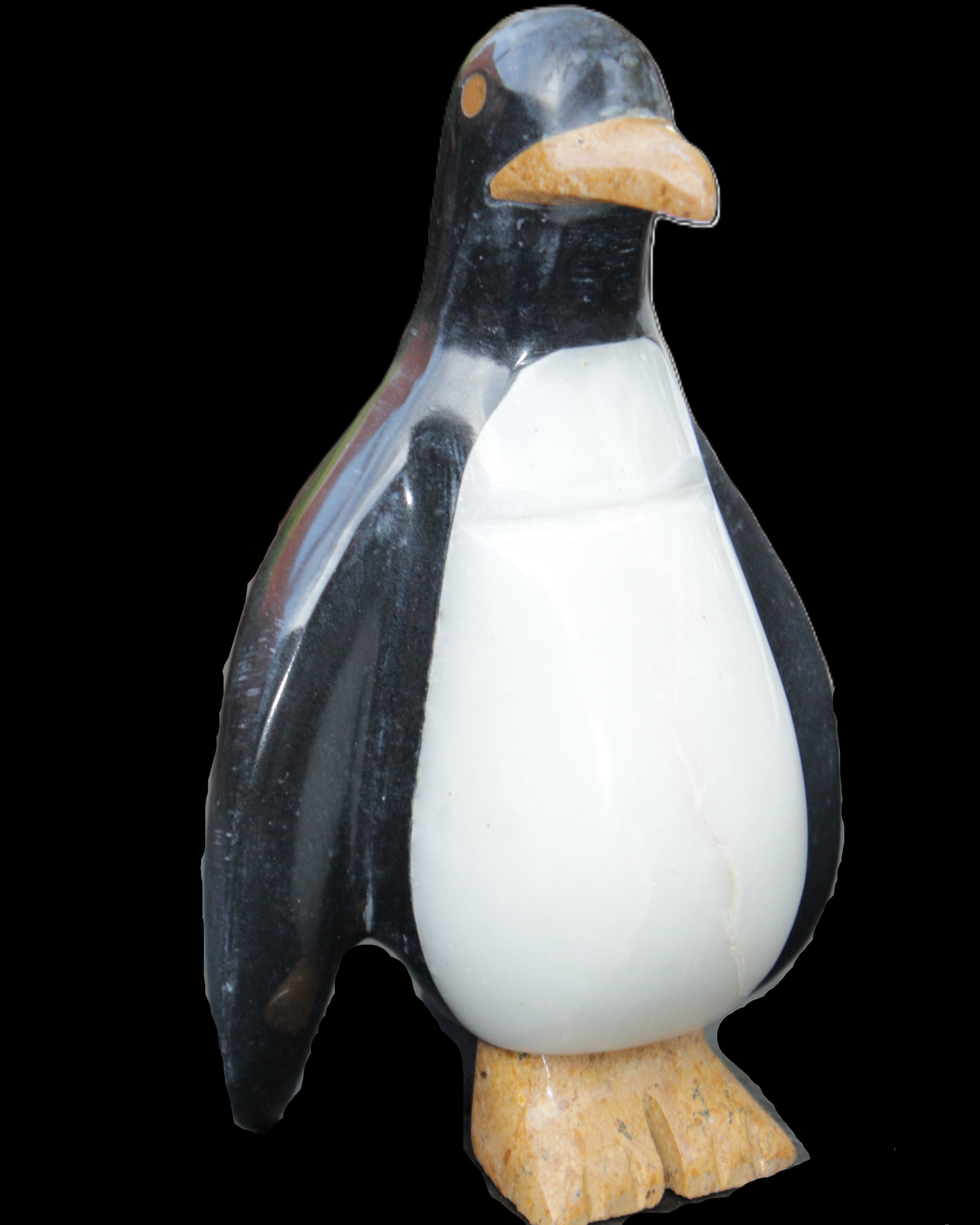 Jade hand-carved Penguin 97*64*150mm 801g in sunlight - Rocks and Things Store