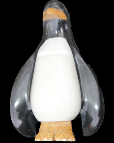 Jade hand-carved Penguin 97*64*150mm 801g in sunlight - Rocks and Things Store