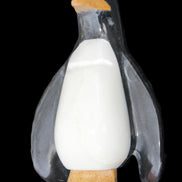 Jade hand-carved Penguin 97*64*150mm 801g in sunlight - Rocks and Things Store