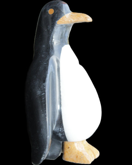 Jade hand-carved Penguin 97*64*150mm 801g in sunlight - Rocks and Things Store