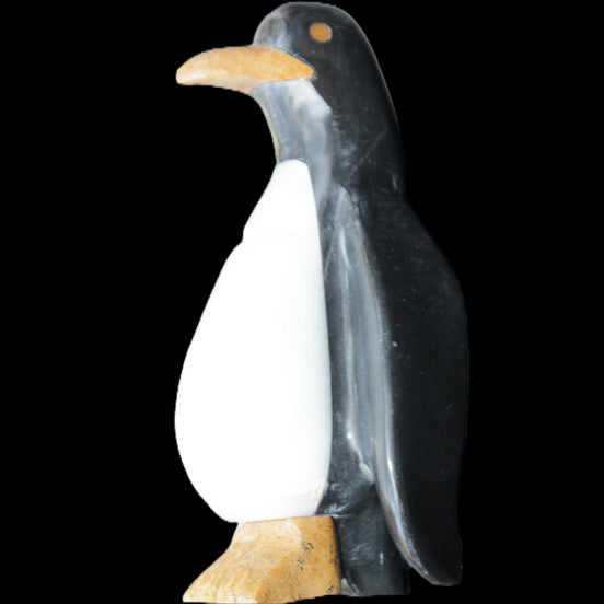 Jade hand-carved Penguin 97*64*150mm 801g in sunlight - Rocks and Things Store
