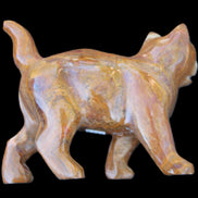 Afghan Jade hand-carved Cat 128*42*102mm 636g in sunlight - Rocks and Things Store