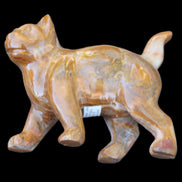 Afghan Jade hand-carved Cat 128*42*102mm 636g in sunlight - Rocks and Things Store