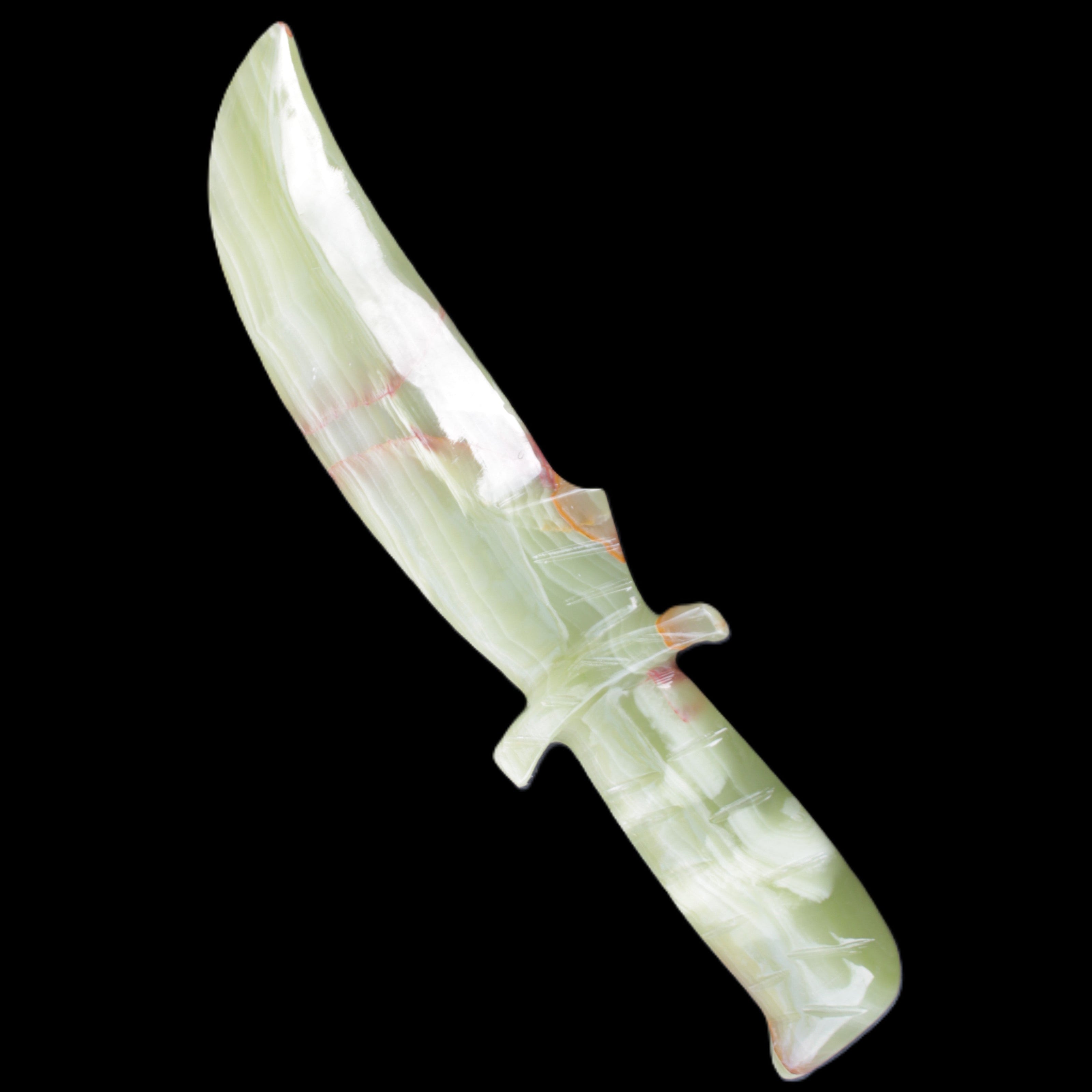 Afghan Jade hand-carved Ceremonial Knife 300*20*70mm 544g in sunlight - Rocks and Things Store