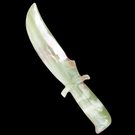 Afghan Jade hand-carved Ceremonial Knife 300*20*70mm 544g in sunlight - Rocks and Things Store
